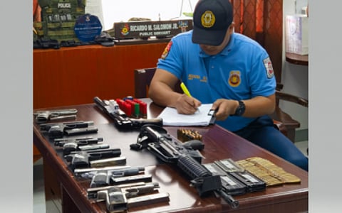 Unlicensed firearms surrendered
