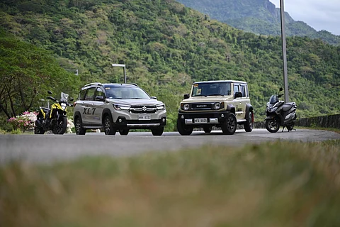 Suzuki motorbikes with the XL7 and Jimny.