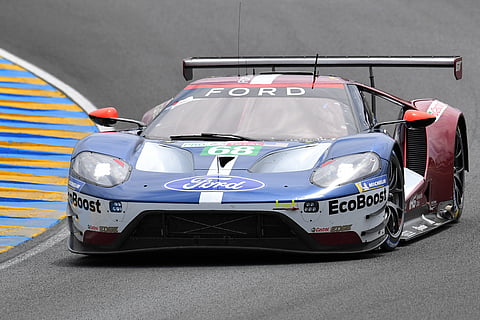 FORD GT French’s driver Sebastien Bourdais competes during the 86th Le Mans 24-hours endurance race, at the Circuit de la Sarthe on 16 June 2018 in Le Mans, western France.