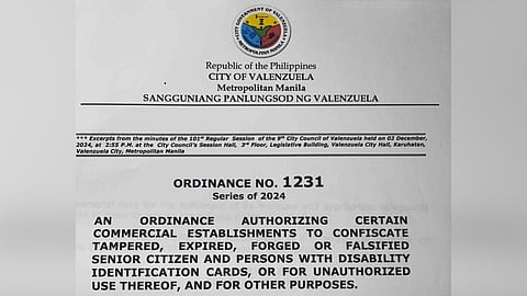 Valenzuela police seek reinforcement to combat fake PWD, senior ID use