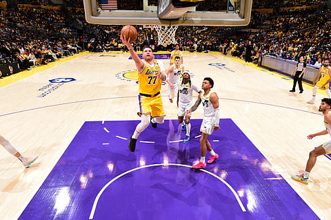 LUKA Doncic delivers a dazzling performance as the Los Angeles Lakers ripped the Utah Jazz, 132, 113, in the NBA regular season.