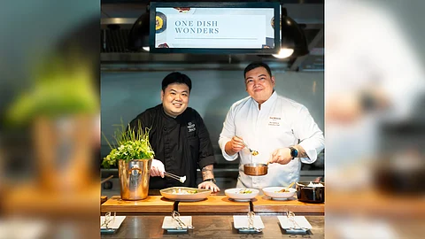 Oori’s executive Chef Kibum Park and The Westin Manila executive chef Rej Casanova.