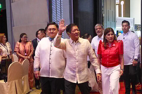 President Ferdinand R. Marcos Jr. attends the 2025 League of Municipalities of the Philippines General Assembly on Wednesday at The Manila Hotel, where LMP National President Mayor Joseph Bernos presented the League’s 2022-2025 accomplishment report.