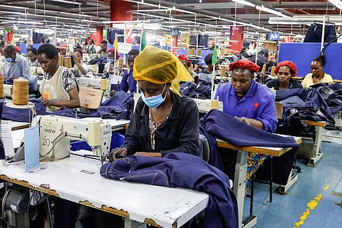WORKERS inside the United Aryan textile factory at the Export Processing Zone in Nairobi, Kenya on 4 February 2025.