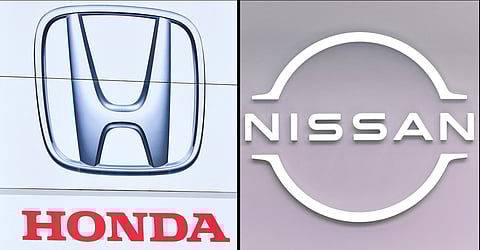 Deal scrapped Combination of pictures shows the logo of Honda Motor (left) and the logo of Nissan Motor (right). The Japanese auto giants confirmed they had scrapped merger talks announced in December, ending a tie-up that would have created the world’s third-largest automaker.