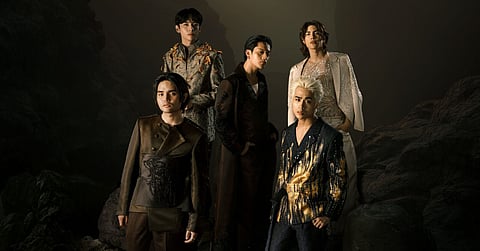 SB19’s members — Pablo, Josh, Stell, Ken and Justin.