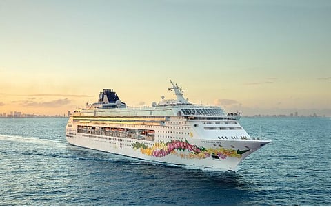 Norwegian Sky taking in the European waters.