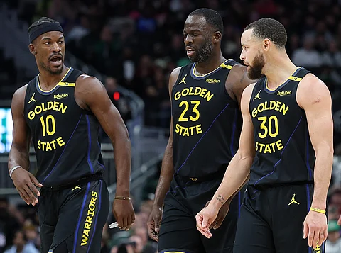 JIMMY Butler (left) brings extra firepower to Stephen Curry, Draymond Green and the Golden State Warriors. AFP