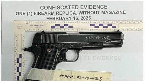 The confiscated firearm from alias "Paul"