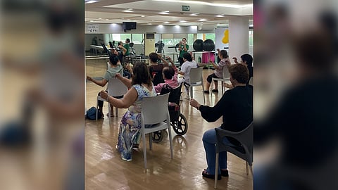 Chair dance is a unique and inclusive fitness class designed for seniors and individuals.