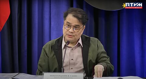 Winston Casio has returned to his duties as spokesperson of the Presidential Anti-Organized Crime Commission (PAOCC). He appeared before Palace media on Wednesday, 19 February to share updates on the PAOCC operations against organized crime.