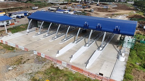 AN aerial view of the Cavite-Laguna Expressway Governor’s Drive Interchange, now nearing 40 percent completion. The 8.64-kilometer segment, scheduled to open in the second half of 2025, will enhance mobility and reduce congestion in the area.