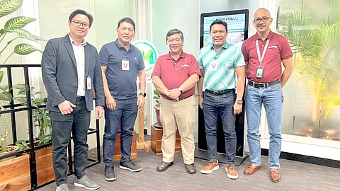 The landmark venture was sealed among (from left) MIESCOR Engineering, Procurement, and Construction Business Unit head Sam Montoya and Chief Operations Officer Wilfredo Bernardo; MORE Power president and CEO Roel Z. Castro, MIESCOR President Richard Ochava, and VP for Network Development and Operations Group Engr. Bailey Del Castillo of MORE Power.