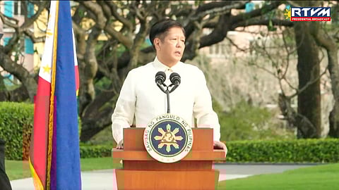 President Ferdinand "Bongbong" Marcos Jr. attends the commemoration of the 80th anniversary of the Liberation of Manila at the Manila American Cemetery and Memorial in Taguig City