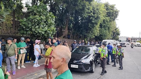 Participants of God Save the Philippines peace rally were denied access to the EDSA People Power monument.
