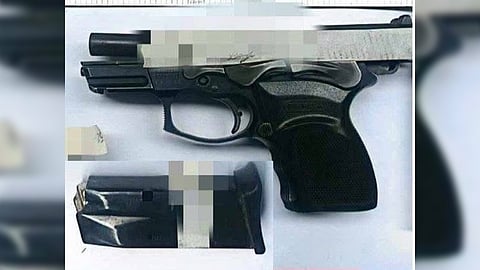 The recovered caliber-40 firearm from alias "Gean Paul" in Caloocan City