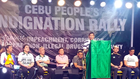 OVER 40,000 people attended the Mandaue City rally where former President Rodrigo Duterte on Saturday night tagged President Ferdinand Marcos Jr. a budding dictator.
