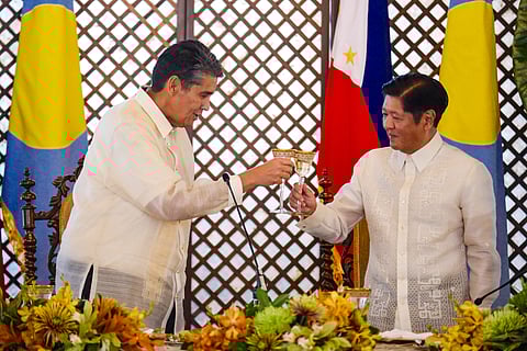 Nurturing ties At a state luncheon in the Palace, a toast made between visiting Palau President Surangel Whipps Jr. and Philippine President Ferdinand R. Marcos Jr. marks a determination to strengthen bilateral cooperation.