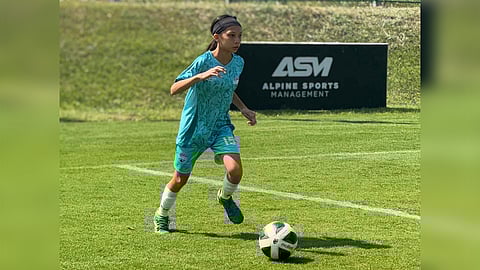 Miranda Tarrayo and the U12 team of the Bella Football Academy have their hearts full after winning the CMC Youth Football International Tournament in Chiang Mai, Thailand recently.