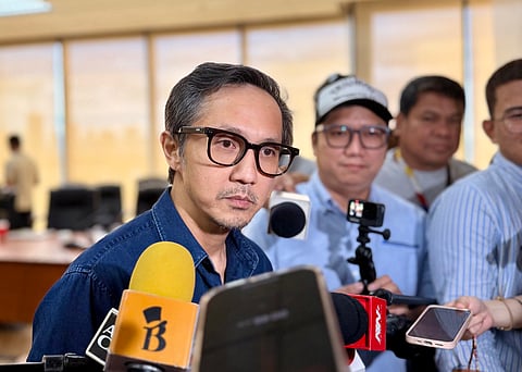 Vivencio Dizon holds first media briefing as the Secretary of the Department of Transportation on Tuesday.