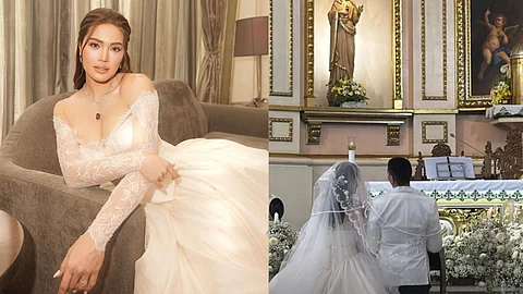 Volleyball star Michele Gumabao weds Aldo Panlilio in intimate catholic ceremony