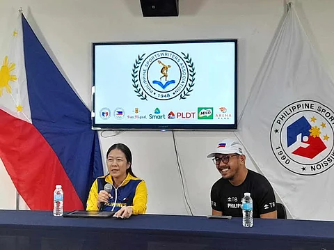 Philtra vice president and secretary-general Tin Ferrera and manager Gerard Tipones.