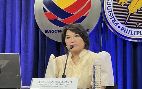 Presidential Communications Office Undersecretary and Palace Press Officer lawyer Claire Castro