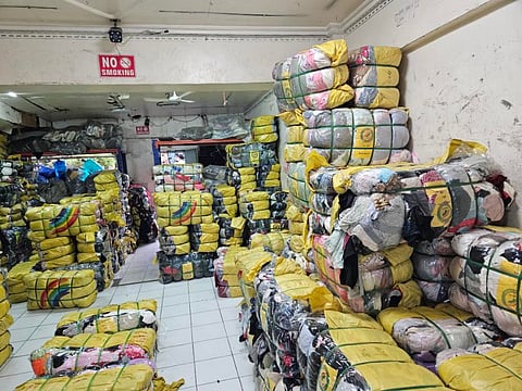 USED or damaged clothes, locally known as ukay-ukay, are seized by the National Bureau of Investigation-7 following their entry into the country. The shipment was valued at P752,000.