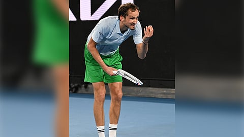 Daniil Medvedev squanders four match points before bowing to Tallon Griekspoor in the quarterfinals of the Dubai Championships.