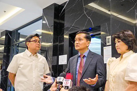 One-two punch Veteran journalist Jay Ruiz (left) has been appointed Secretary of the Presidential Communications Office, while lawyer Claire Castro has been named PCO Undersecretary. She will also serve as the Palace press officer and oversee Malacañang press briefings.