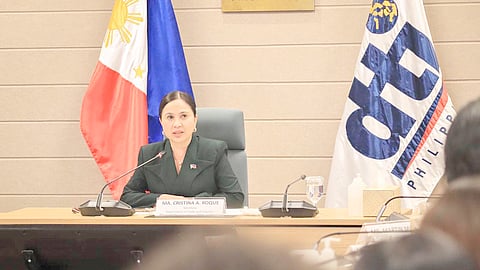 Trade Secretary Cristina Roque.