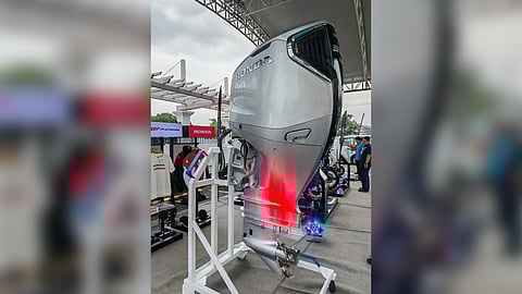 The Honda BF350, the brand’s flagship outboard engine, showcased at its Philippine launch in partnership with Propmech Corp.