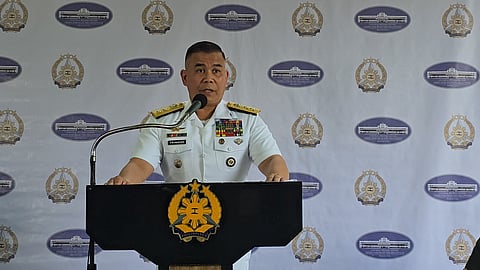 Philippine Navy spokesperson for the West Philippine Sea (WPS) Rear Admiral Roy Vincent Trinidad (Photo by Lade Kabagani)