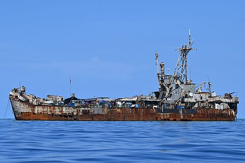 Sentinel The BRP Sierra Madre stands resolute at Second Thomas Shoal, guarding the contested waters of the West Philippine Sea.