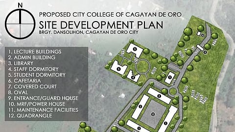 Proposed City College in Barangay Dansilihon, Cagayan de Oro City