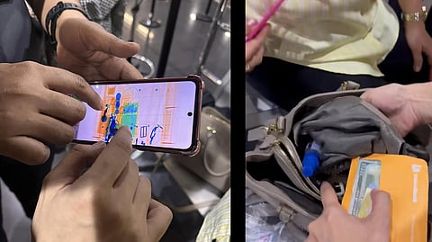 A screen grab from a social media viral video shows how the Office for Transportation Security’s Screening Security Officers allegedly found the bullet casing during an X-ray inspection at the Ninoy Aquino International Airport Terminal 3 from the baggage of a senior citizen who was traveling to Vietnam.