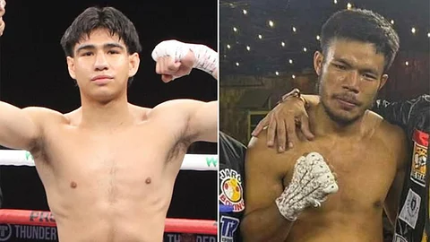 Justin Viloria (left) and Jino Rodrigo score smashing first-round knockout victories in the US.