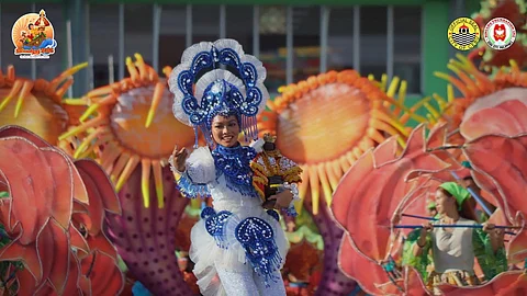 SINULOG Festival 2025 Street Dancing Competition 3rd placer, Bais City Festival of Harvest of Negros Oriental dancers, illustrate their culture of harvest through their musical performance during the Awarding Ceremony held at Cebu City Sports Center, Cebu City.