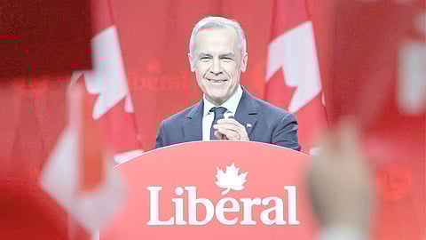 CANADA’s Liberal Leader and Prime Minister-elect Mark Carney speaks after being elected as the new Liberal Party leader in Ottawa.