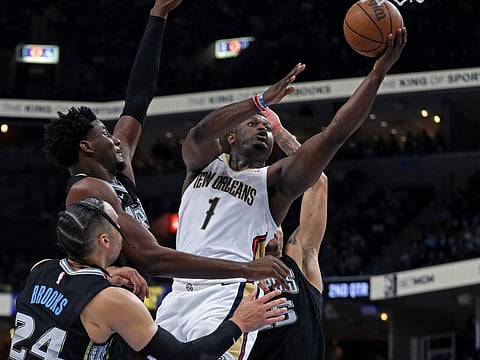 Zion Williamson (C) will be among the New Orleans Pelicans players on a pre-season trip to Australia