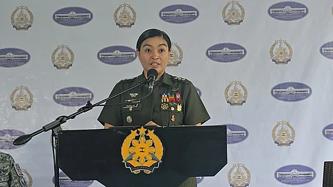 Armed Forces of the Philippines (AFP) spokesperson Col. Francel Margareth Padilla (Photo by Lade Kabagani)