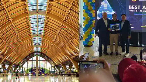 THE Mactan Cebu International Airport was adjudged Best Airport for 2024 by Airports Council International for Airport Service Quality. In photo are Aboitiz InfraCapital Inc. Cebu Airport Corporation CEO Athanasios Titonis (left) and MCIAA general manager Julius Neri Jr. (right).
