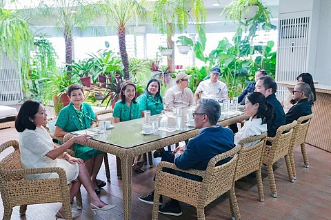 First Lady Liza Araneta-Marcos presents a generous donation to the Girl Scouts of the Philippines, reinforcing her commitment to empowering young women through leadership and development programs.