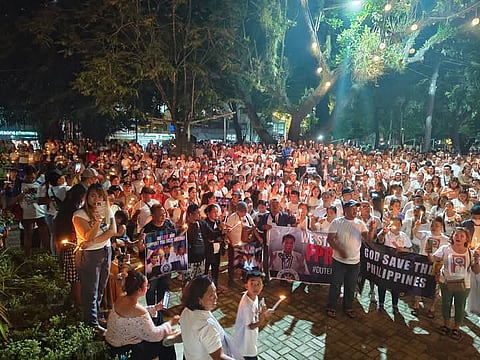 Prayer rally 12 March at Luneta Park, Surigao City.