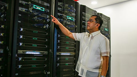 COMELEC chairperson George Erwin Garcia conducts a technical walkthrough with the representatives from the Parish Pastoral Council for Responsible Voting, National Citizens’ Movement for Free Elections and the Legal Network for Truthful Elections dominant majority and minority parties at the Data Center 3 in Makati City on 14 March 2025. Technical persons from the media network also participated in the walkthrough.