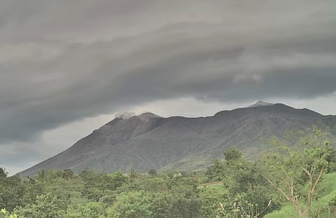 Ash emissions at the summit crater of Kanlaon Volcano that occurred last 6 March.
