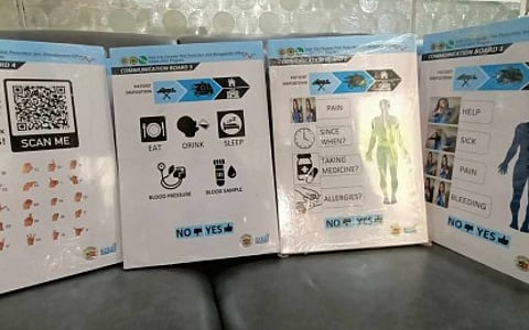 Communication boards for deaf-mutes rolled out