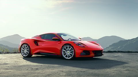 The Emira Turbo delivers 360 bhp through its turbocharged engine.