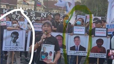 Group explains inclusion of slain doctor during protest rally for EJK victims