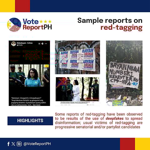 Red-tagging top campaign violation — watchdog
